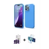 MARSİLYAN™- iPhone 16 Pro Max Kılıf Kozmos Yansıma Özel Seri - Siyah 3D Antistatik Seramik Nano Ekran Koruyucu + Bilvis Titan Kamera Lens - SH