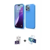 MARSİLYAN™- iPhone 16 Pro Max Kılıf Kozmos Yansıma Özel Seri - Siyah 3D Antistatik Seramik Nano Ekran Koruyucu + Bilvis Titan Kamera Lens - TMGI