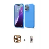 MARSİLYAN™- iPhone 16 Pro Max Kılıf Kozmos Yansıma Özel Seri - Siyah Bilvis 3D Cam Ekran Koruyucu + Pers Alüminyum Kamera Lens - CLTM