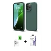 MARSİLYAN™- iPhone 16 Pro Max Kılıf Kozmos Yansıma Özel Seri - Siyah Bilvis 3X AR HD Cam Ekran Koruyucu + Raze Metal Kamera Lens - BZ