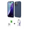 MARSİLYAN™- iPhone 16 Pro Max Kılıf Kozmos Yansıma Özel Seri - Siyah Bilvis 3X AR HD Cam Ekran Koruyucu + Raze Metal Kamera Lens - BZ
