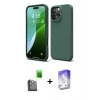 MARSİLYAN™- iPhone 16 Pro Max Kılıf Kozmos Yansıma Özel Seri - Siyah Bilvis 5in1 3D Magic Cam Ekran Koruyucu + Raze Metal Kamera Lens - SH