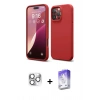 MARSİLYAN™- iPhone 16 Pro Max Kılıf Kozmos Yansıma Özel Seri - Siyah Bilvis 5in1 3D Magic Cam Ekran Koruyucu + Pers Alüminyum Kamera Lens - GS