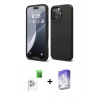 MARSİLYAN™- iPhone 16 Pro Max Kılıf Kozmos Yansıma Özel Seri - Siyah Bilvis 5in1 3D Magic Cam Ekran Koruyucu + Raze Metal Kamera Lens - BZ