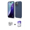 MARSİLYAN™- iPhone 16 Pro Max Kılıf Kozmos Yansıma Özel Seri - Siyah Bilvis 5in1 3D Magic Cam Ekran Koruyucu + Pers Alüminyum Kamera Lens - GS