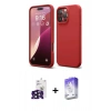 MARSİLYAN™- iPhone 16 Pro Max Kılıf Kozmos Yansıma Özel Seri - Siyah Bilvis 5in1 3D Magic Cam Ekran Koruyucu + Bilvis Titan Kamera Lens - SH