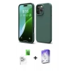 MARSİLYAN™- iPhone 16 Pro Max Kılıf Kozmos Yansıma Özel Seri - Siyah Bilvis 5in1 3D Magic Cam Ekran Koruyucu + Raze Metal Kamera Lens - BZ