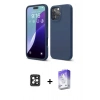 MARSİLYAN™- iPhone 16 Pro Max Kılıf Kozmos Yansıma Özel Seri - Siyah Bilvis 5in1 3D Magic Cam Ekran Koruyucu + PVD Metal Kamera Lens - SH
