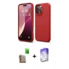 MARSİLYAN™- iPhone 16 Pro Max Kılıf Kozmos Yansıma Özel Seri - Siyah Bilvis 5in1 3D Magic Cam Ekran Koruyucu + Raze Metal Kamera Lens - CLTM