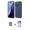 MARSİLYAN™- iPhone 16 Pro Max Kılıf Kozmos Yansıma Özel Seri - Siyah Bilvis 5in1 3D Magic Cam Ekran Koruyucu + Gold PVD Metal Kamera Lens