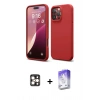 MARSİLYAN™- iPhone 16 Pro Max Kılıf Kozmos Yansıma Özel Seri - Siyah Bilvis 5in1 3D Magic Cam Ekran Koruyucu + Gold PVD Metal Kamera Lens