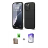 MARSİLYAN™- iPhone 16 Pro Max Kılıf Kozmos Yansıma Özel Seri - Siyah Bilvis 5in1 3D Magic Cam Ekran Koruyucu + Raze Metal Kamera Lens - CLTM