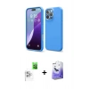 MARSİLYAN™- iPhone 16 Pro Max Kılıf Kozmos Yansıma Özel Seri - Siyah Bilvis 5in1 5D Magic Hayalet Cam Ekran Koruyucu + Raze Metal Kamera Lens - BZ