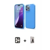 MARSİLYAN™- iPhone 16 Pro Max Kılıf Kozmos Yansıma Özel Seri - Siyah Bilvis Hayalet Cam Ekran Koruyucu + PVD Metal Kamera Lens - GD