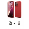 MARSİLYAN™- iPhone 16 Pro Max Kılıf Kozmos Yansıma Özel Seri - Siyah Bilvis Hayalet Cam Ekran Koruyucu + PVD Metal Kamera Lens - GD