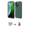 MARSİLYAN™- iPhone 16 Pro Max Kılıf Kozmos Yansıma Özel Seri - Siyah Bilvis Hayalet Cam Ekran Koruyucu + Pers Alüminyum Kamera Lens - GS