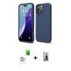 MARSİLYAN™- iPhone 16 Pro Max Kılıf Kozmos Yansıma Özel Seri - Siyah Bilvis Hayalet Cam Ekran Koruyucu + Raze Metal Kamera Lens - BZ