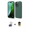 MARSİLYAN™- iPhone 16 Pro Max Kılıf Kozmos Yansıma Özel Seri - Siyah Buffer Cam Ekran Koruyucu + Bilvis Titan Kamera Lens - TMGI