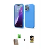 MARSİLYAN™- iPhone 16 Pro Max Kılıf Kozmos Yansıma Özel Seri - Siyah Buffer Cam Ekran Koruyucu + Raze Metal Kamera Lens - CLTM