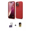 MARSİLYAN™- iPhone 16 Pro Max Kılıf Kozmos Yansıma Özel Seri - Siyah Buffer Cam Ekran Koruyucu + Titanyum Gri Bilvis Titan Kamera Lens