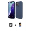 MARSİLYAN™- iPhone 16 Pro Max Kılıf Kozmos Yansıma Özel Seri - Siyah Buffer Hayalet Cam Ekran Koruyucu + PVD Metal Kamera Lens - SH