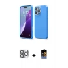MARSİLYAN™- iPhone 16 Pro Max Kılıf Kozmos Yansıma Özel Seri - Siyah Buffer Hayalet Cam Ekran Koruyucu + Pers Alüminyum Kamera Lens - GI