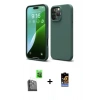 MARSİLYAN™- iPhone 16 Pro Max Kılıf Kozmos Yansıma Özel Seri - Siyah Buffer Hayalet Cam Ekran Koruyucu + Raze Metal Kamera Lens - SH