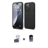 MARSİLYAN™- iPhone 16 Pro Max Kılıf Kozmos Yansıma Özel Seri - Siyah Buffer Hayalet Cam Ekran Koruyucu + Bilvis Titan Kamera Lens - TMGI