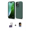 MARSİLYAN™- iPhone 16 Pro Max Kılıf Kozmos Yansıma Özel Seri - Siyah Buffer Hayalet Cam Ekran Koruyucu + Bilvis Titan Kamera Lens - TMGI