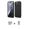 MARSİLYAN™- iPhone 16 Pro Max Kılıf Kozmos Yansıma Özel Seri - Siyah Joko Magic 5D Cam + Pers Alüminyum Kamera Lens - GS