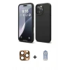 MARSİLYAN™- iPhone 16 Pro Max Kılıf Kozmos Yansıma Özel Seri - Siyah Joko Magic 5D Cam + Pers Alüminyum Kamera Lens - CLTM