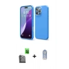 MARSİLYAN™- iPhone 16 Pro Max Kılıf Kozmos Yansıma Özel Seri - Siyah Joko Magic 5D Cam + Raze Metal Kamera Lens - SH