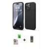 MARSİLYAN™- iPhone 16 Pro Max Kılıf Kozmos Yansıma Özel Seri - Siyah Joko Magic 5D Hayalet Cam + Raze Metal Kamera Lens - NLGY