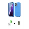 MARSİLYAN™- iPhone 16 Pro Max Kılıf Kozmos Yansıma Özel Seri - Siyah Joko Magic 5D Hayalet Cam + Raze Metal Kamera Lens - BZ