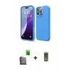 MARSİLYAN™- iPhone 16 Pro Max Kılıf Kozmos Yansıma Özel Seri - Siyah Joko Magic 5D Hayalet Cam + Raze Metal Kamera Lens - SH