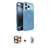 MARSİLYAN™- iPhone 16 Pro Max Kılıf Kutup Doku Serisi - Siyah Bilvis 3D Cam Ekran Koruyucu + Çöl Titanyum Pers Alüminyum Kamera Lens