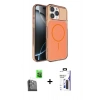 MARSİLYAN™- iPhone 16 Pro Max Kılıf Kutup Doku Serisi - Siyah Bilvis 3X AR Hayalet Cam Ekran Koruyucu + Raze Metal Kamera Lens - SH