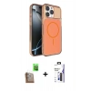 MARSİLYAN™- iPhone 16 Pro Max Kılıf Kutup Doku Serisi - Siyah Bilvis 3X AR Hayalet Cam Ekran Koruyucu + Raze Metal Kamera Lens - CLTM
