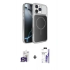 MARSİLYAN™- iPhone 16 Pro Max Kılıf Kutup Doku Serisi - Siyah Bilvis 3X AR HD Cam Ekran Koruyucu + Bilvis Titan Kamera Lens - TMGI