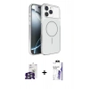 MARSİLYAN™- iPhone 16 Pro Max Kılıf Kutup Doku Serisi - Siyah Bilvis 3X AR HD Cam Ekran Koruyucu + Bilvis Titan Kamera Lens - GS