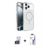 MARSİLYAN™- iPhone 16 Pro Max Kılıf Kutup Doku Serisi - Siyah Bilvis 3X AR HD Cam Ekran Koruyucu + Bilvis Titan Kamera Lens - TMGI