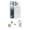 MARSİLYAN™- iPhone 16 Pro Max Kılıf Kutup Doku Serisi - Siyah Bilvis 3X AR HD Cam Ekran Koruyucu + Raze Metal Kamera Lens - NLGY
