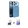 MARSİLYAN™- iPhone 16 Pro Max Kılıf Kutup Doku Serisi - Siyah Bilvis 5in1 5D Magic Hayalet Cam Ekran Koruyucu + Bilvis Titan Kamera Lens - GS