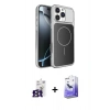 MARSİLYAN™- iPhone 16 Pro Max Kılıf Kutup Doku Serisi - Siyah Bilvis 5in1 5D Magic Hayalet Cam Ekran Koruyucu + Bilvis Titan Kamera Lens - TMGI