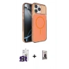 MARSİLYAN™- iPhone 16 Pro Max Kılıf Kutup Doku Serisi - Siyah Bilvis Hayalet Cam Ekran Koruyucu + Bilvis Titan Kamera Lens - SH