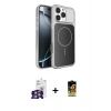 MARSİLYAN™- iPhone 16 Pro Max Kılıf Kutup Doku Serisi - Siyah Buffer Cam Ekran Koruyucu + Bilvis Titan Kamera Lens - GS