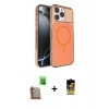 MARSİLYAN™- iPhone 16 Pro Max Kılıf Kutup Doku Serisi - Siyah Buffer Cam Ekran Koruyucu + Raze Metal Kamera Lens - CLTM