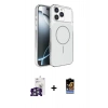 MARSİLYAN™- iPhone 16 Pro Max Kılıf Kutup Doku Serisi - Siyah Buffer Hayalet Cam Ekran Koruyucu + Bilvis Titan Kamera Lens - GS