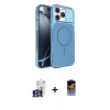 MARSİLYAN™- iPhone 16 Pro Max Kılıf Kutup Doku Serisi - Siyah Buffer Hayalet Cam Ekran Koruyucu + Bilvis Titan Kamera Lens - TMGI