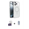 MARSİLYAN™- iPhone 16 Pro Max Kılıf Kutup Doku Serisi - Siyah Joko Magic 5D Cam + Bilvis Titan Kamera Lens - GS